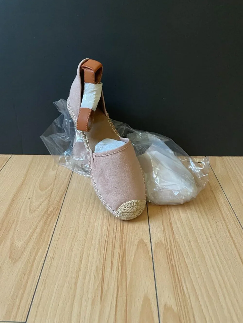 Style & Co. Blush pink Espadrilles with ankle wrap ties